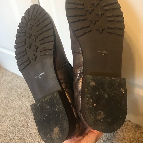 Bronze Metallic Leather Boots - Picture 4 of 7